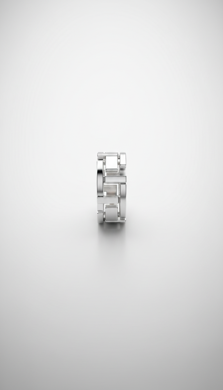 Geometric Sterling Silver Ring