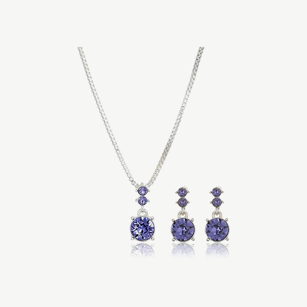 Necklace/Pierced Earrings Set