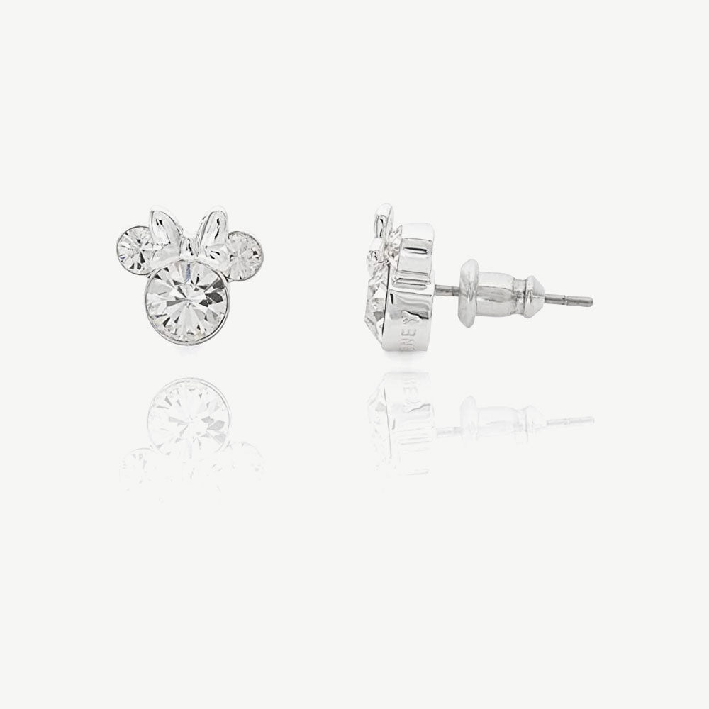Plated Crystal Stud Earrings
