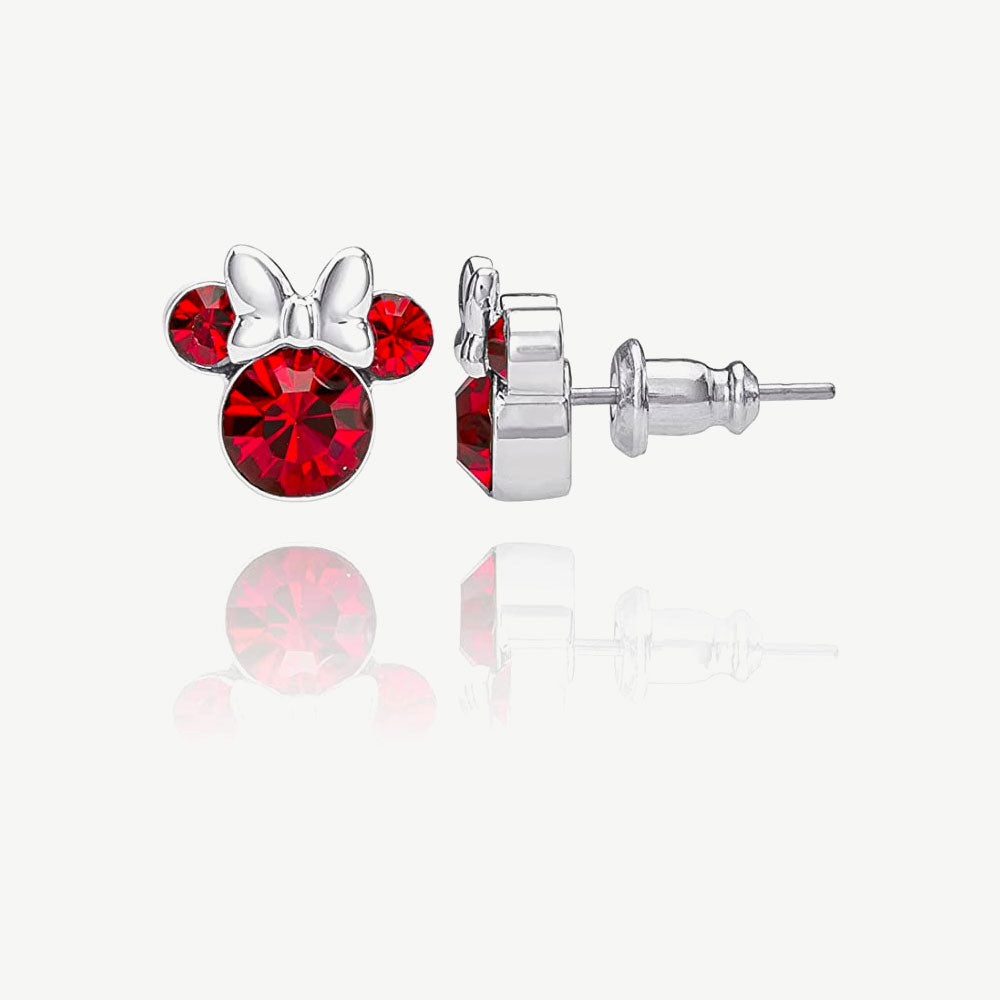 Plated Crystal Stud Earrings